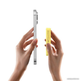 Портативное зарядное устройство Baseus P10064101Y23-00 MagPro Magnetic Bracket Wireless Fast-Charging 5000mAh 20W Lemon Yellow; с кабелем Type-C to Type-C 30cm White