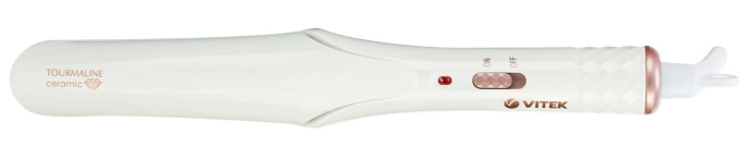 Выпрямитель Vitek VT-8406 25Вт белый макс.темп.:200С покрытие:керамико-турмалиновое