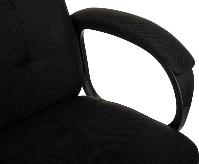 Кресло руководителя Бюрократ CH 002, ткань, до 120кг, топ-ган, черный