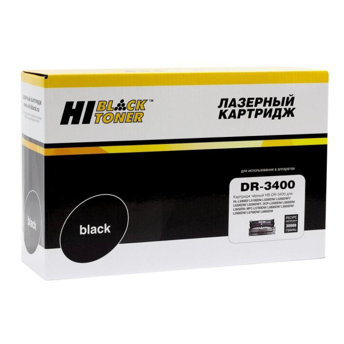 Драм-юнит Hi-Black HB-DR-3400 для Brother HL-L5000/5100/5200/6250/6300/6400, 30K (9895601002)