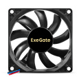 Вентилятор 12В DC ExeGate ExtraSilent ES08015S2P 80x80x15 мм, Sleeve bearing подшипник скольжения , 2pin, 1600RPM, 16dBA EX295233RUS