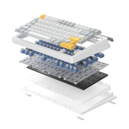 Клавиатура механическая проводная Dareu A81 White-Yellow белый/серый/желтый , 81 клавиша, switch Dream linear