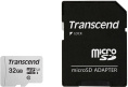 Карта памяти/ Transcend 32GB microSDHC Class 10 UHS-I U1 R95, W45MB/s with SD adapter (TS32GUSD300S-A)