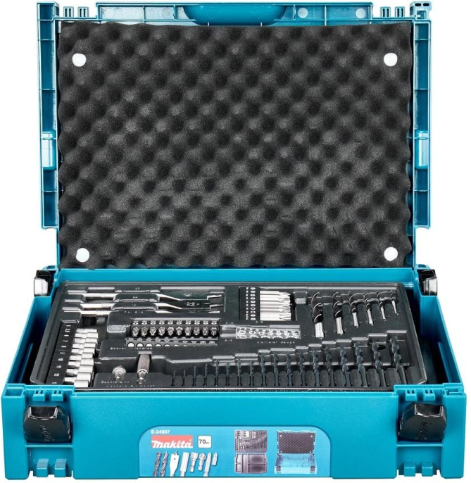 Набор оснастки Makita Makpac E-24907 E-24907 70пред. для шуруповертов/дрелей