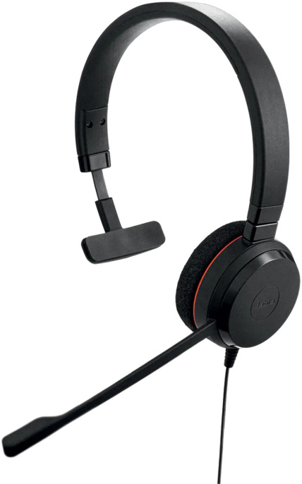 Гарнитура Jabra Evolve 20,  для компьютера, накладные,  проводные, моно, черный [4993-823-169]