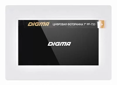 Фоторамка Digma 7" PF-733 800x480 белый пластик