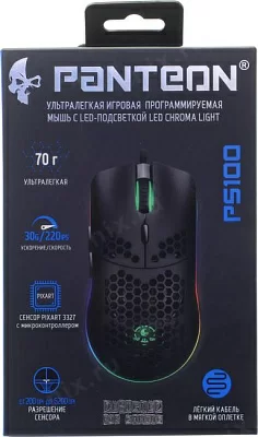 Манипулятор JETACCESS Gaming Mouse PS100 Black (RTL) USB 6btn+Roll