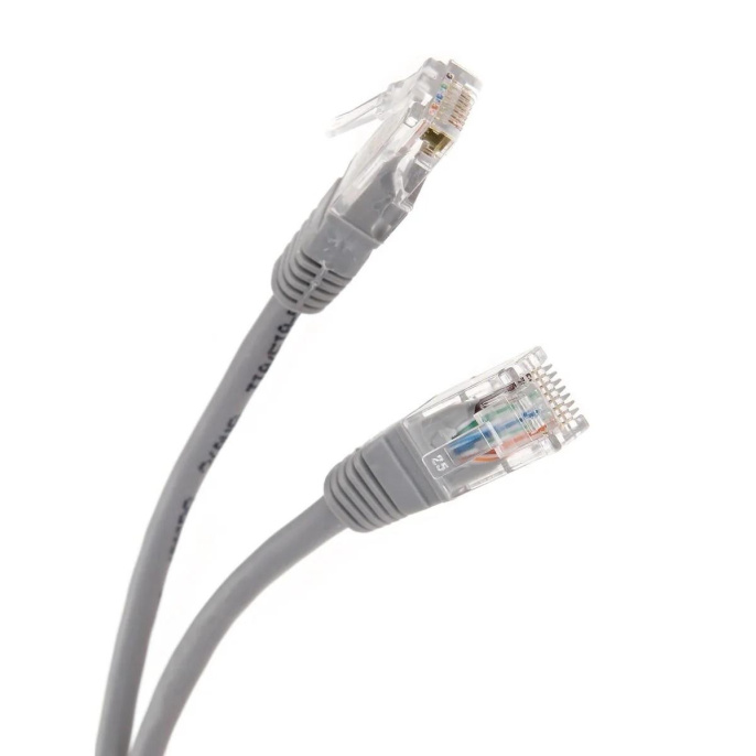 Патч-корд Telecom UTP кат.5e, 2.0 м, Grey NA102-2M