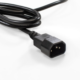 Блок розеток с кабелем с вилкой C14 ExeGate ServerPro PDU-19H604 Al-6S-C14-2.5CU (19", 1U, Алюминий, 6*EU/Тип F(Schuko), кабель с вилкой C14 VDE-250V-10A-3*1.0mm2, медь, 2.5 метра, индикатор питания, черный, RTL) EX280829RUS