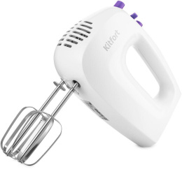 Миксер KitFort КТ-3071-1, ручной, белый и фиолетовый