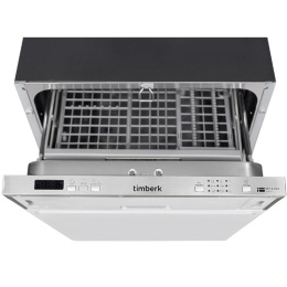 Посудомоечная машина Timberk Set&Dry T-DW45BI103,  узкая, напольная, 59.4см, загрузка 11 комплектов, серебристая