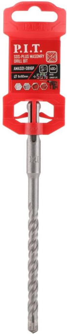 Бур по бетону P.I.T. AMAS01-0816P (SDS-Plus 4Power, 8x160 мм, 4 реж. кромки, 4-х заходная спираль)