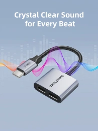 Адаптер CABLETIME CPA2G (CT-CMCC-AG) USB C на USB C Audio+USB C PD 60 Вт
