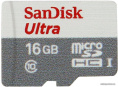 Карта памяти SanDisk Ultra microSDHC Class 10 UHS-I 16GB SDSQUNS-016G-GN3MN