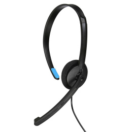 Гарнитура ACD-Call H100A |ACD-H100A-AB1| черная, mini jack 3.5mm, 1х динамик 40мм, поворотный |ACD-H100A-AB1| микрофон, управление на проводе, длина провода 1,6м 551929