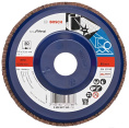 Шлифовальный круг Bosch K80 Best for Metal (2.608.607.340) (для электроинструмента, зернистость: 80, шлифматериал: оксид алюминия, металл, ткань, тип связки: синтетическая смола, лепестковый, диаметр: 125мм, посадочный размер: 22.23мм)