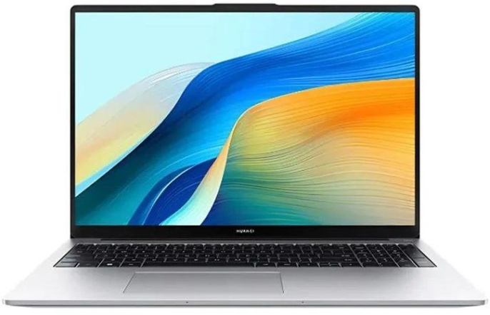 Ноутбук Huawei MateBook D16 Intel Core i5-13420H/16Gb (soldered D4)/SSD512Gb/UMA/16"/IPS/WUXGA/1920x1200/60Hz/NoOS/Mystic Silver/1.68kg