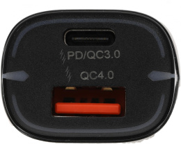 Автомобильное зар./устр. Wiiix UCC-7-2-08 3A+2A PD+QC USB-C/USB-A универсальное черный