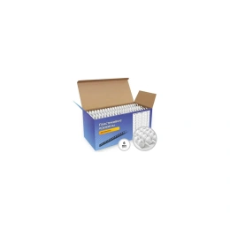 Пластиковые пружины 6 мм белые 100 шт./ Пружины пластиковые 6 мм белые 1-30 листов 100 шт, ГЕЛЕОС [BCA4-6W]