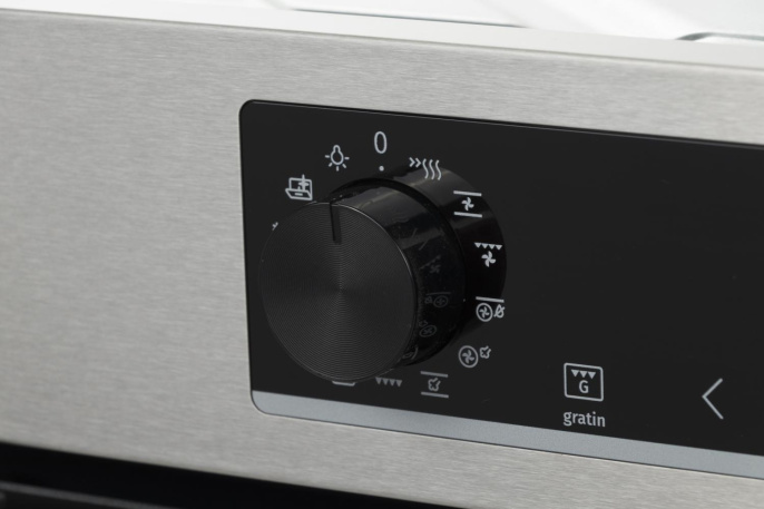 Духовой шкаф электрический Gorenje BOSB6737E06X, 77л, дверца с 2 стеклами, нержавеющая сталь/черный
