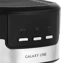 Кофеварка GALAXY LINE GL 0757, рожковая, черный [гл0757л]
