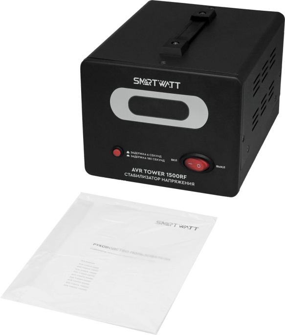 Стабилизатор напряжения Smartwatt AVR Tower 1500RF 1500ВА черный