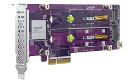 Адаптер QNAP QM2-2P-344A 2xM.2 22110\2280 PCIe Gen3 x4 NVMe SSD, Low-profile and Full-height brackets incl