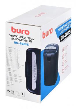 Уничтожитель бумаг Buro Home BU-S601S,  P-1,  6 мм, 6 лист. одновременно, 10л