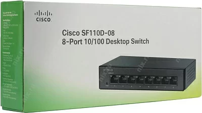 Коммутатор CISCO SF110D-08 8-Port 10/100 Desktop Switch