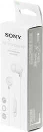 Наушники Sony MDR-EX15AP, 3.5 мм, внутриканальные, белый [mdr-ex15apw]