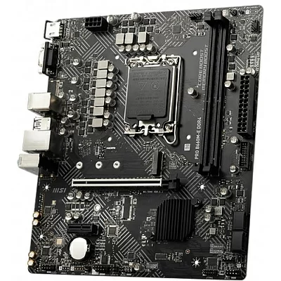 Материнская плата MSI PRO B660M-E DDR4 / Intel B660 LGA1700 2xDDR4-4600 1xPCIex16 4xSATA 1xM.2 RAID HDMI VGA / mATX