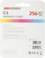 Карта памяти microSDXC Hikvision C1 256 ГБ, 92 МБ/с, Class 10, HS-TF-C1 STD /256G/Adapter, 1 шт., переходник SD