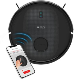 Робот-пылесос RED SOLUTION RV-RL6100S, 35Вт, черный/черный