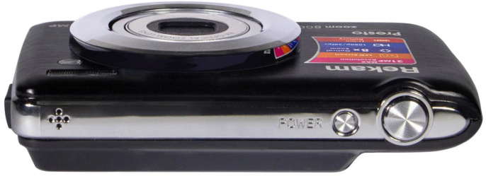 Фотоаппарат Rekam Presto zoom 800 черный 21Mpix Zoom8x 2.7" 1080p SDHC/MMC CMOS IS el 3.8minF/Li-Ion/case