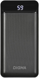 Внешний аккумулятор (Power Bank) Digma DG-20000-PL,  20000мAч,  черный [dg-20000-pl-bk]