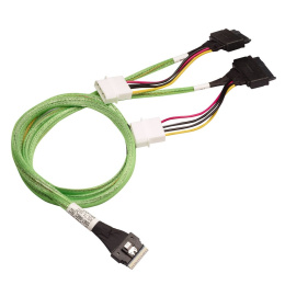 Кабель ACD-60005-MD Slimline SASx8 SFF8654 -to- 2x U.2 Direct, 1M, аналог Broadcom 05-60005-00 MD-6710075