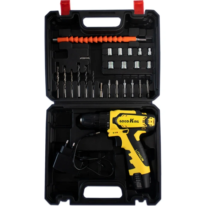 Дрель-шуруповерт GOODKING от аккумулятора, 12 В, 25 Нм, 1 АКБ EK-120128