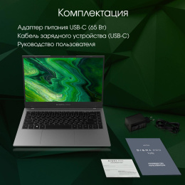 Ноутбук Digma Pro Fortis Core i3 1005G1 8Gb SSD512Gb Intel UHD Graphics 15.6" IPS FHD (1920x1080) Windows 11 Pro grey WiFi BT Cam 4250mAh (DN15P3-8DXW03)