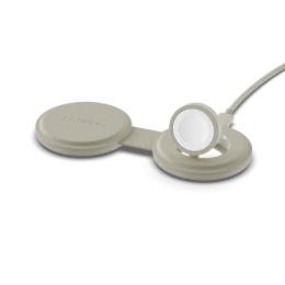 Переносное зарядное устройство Satechi Qi2 OntheGo 2-in-1 Wireless Charger. Цвет: песочный (ST-QTG21W)