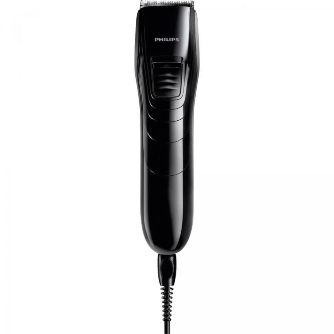 Машинка для стрижки волос Philips QC5115/15 Black (для прически, длина стрижки: 3-21 мм, питание от сети, не требует смазки, количество установок длины: 10, материал лезвий: нержавеющая сталь)