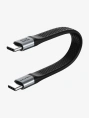 Плоский кабель USB4 CABLETIME CU45B (CT-FU4-AG) 0.15 м, черный 40Гбит/с, 8K/60 Гц, 240Вт