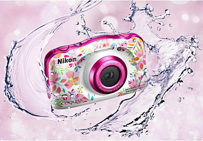 Фотоаппарат Nikon CoolPix W150 цветы 13.2Mpix Zoom3x 2.7" 1080p 21Mb SDXC/SD/SDHC CMOS 1x3.1 5minF HDMI/KPr/DPr/WPr/FPr/WiFi/EN-EL19