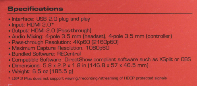 Карта видеозахвата Avermedia LIVE GAMER PORTABLE 2 Plus GC513 внешний HDMI