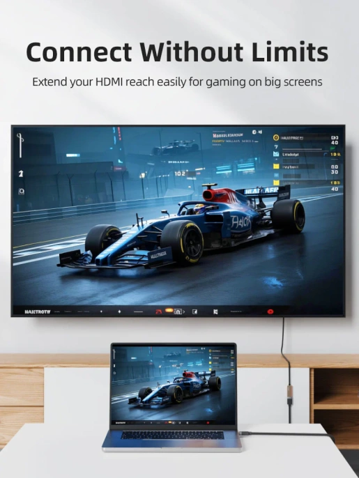 Удлинительный кабель CABLETIME CH25H (CT-HDMF4K-AG1) 1 м, черный, 4K60Hz HDMI
