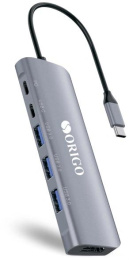 Разветвитель USB 3.0 Origo OU3360PD 3порт. серебристый OU3360PD/A1A