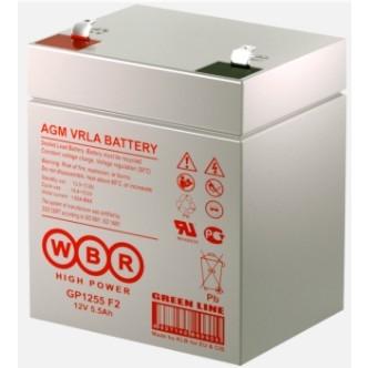 WBR Батарея GP1255 12V/5.5Ah клеммы F2