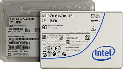Накопитель SSD 960 Gb U.2 Intel D5-P5530 Series SSDPF2KX960HZN1 2.5"