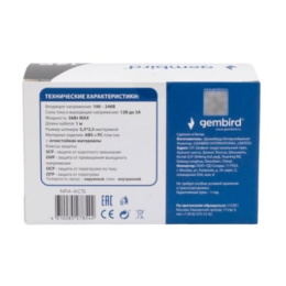 Gembird Блок питания 12В/3А, 36Вт, 1 штекер 5,5х2,5мм NPA-AC15