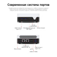Неттоп Chuwi LarkBox X Core 3 100U 1.2 16Gb SSD512Gb Graphics Windows 11 Pro 2xGbitEth WiFi BT 65W черный/белый 31246918