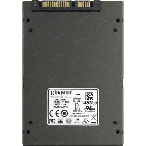 SSD Накопитель 2.5" SATA-III Kingston 480Gb A400 SA400S37/480GBK 500/450 MBps Bulk
